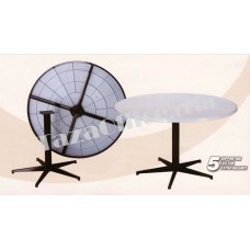 Round Plastic Table with 5 Supporting Leg (Diameter 4 ft)